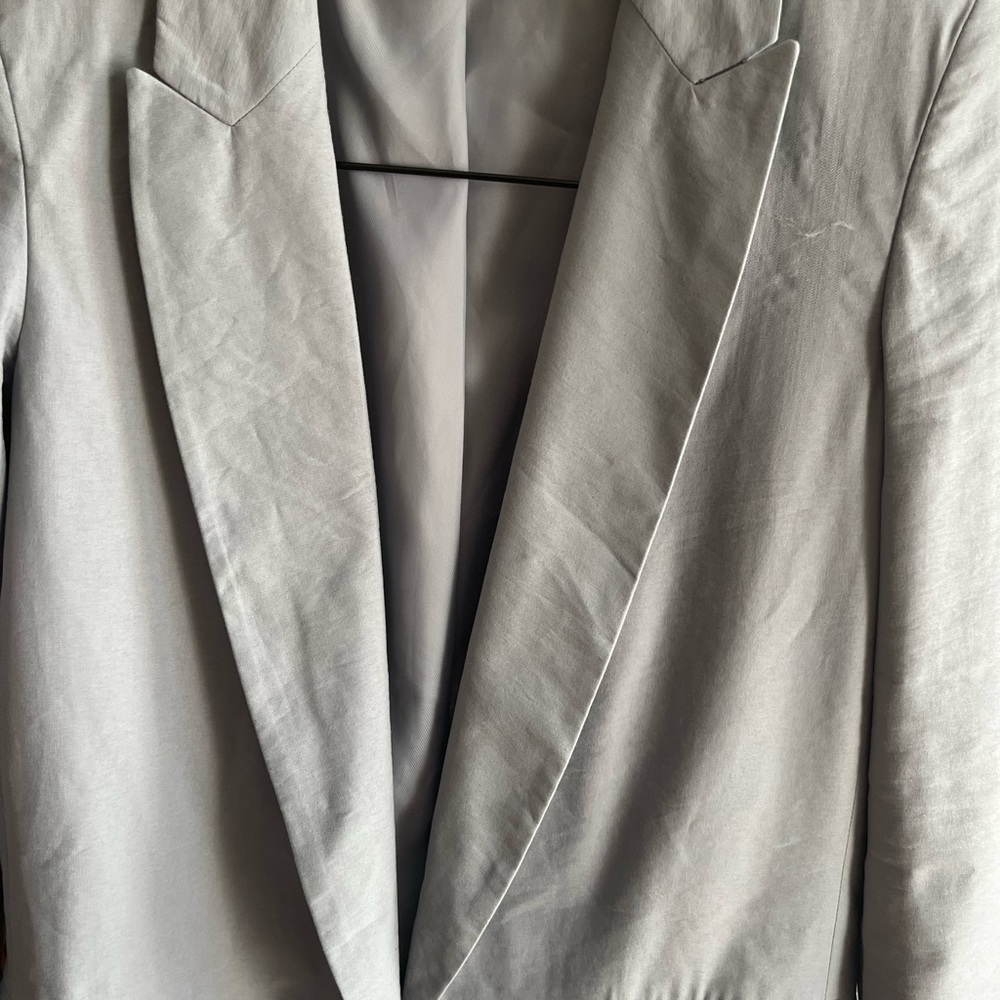 Zara light pale blue blazer XS